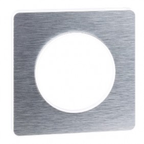 Plaque aluminium brossé  - Touch - Odace SCHNEIDER