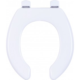 Abattant WC en bois réticulé blanc anti-contact Tradition OLFA