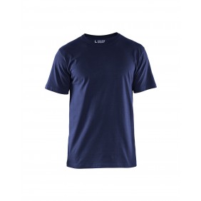 T-shirt de travail respirant 100% coton uni 3525 - bleu marine BLAKLADER