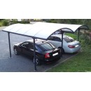 Carport aluminium pour 2 voitures - 6 x 4,8 m - CAR6048ALRP HABRITA