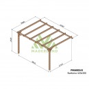 Pergola adossée en bois Oviedo 4,2 x 3 x 2,52 m - PMA00543.jpg MADERLAND