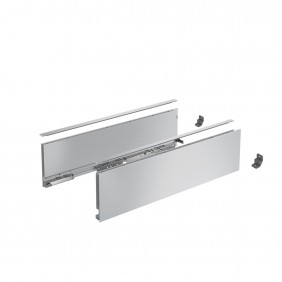 Kit tiroir profils paroi fine AvanTech YOU - hauteur 139 mm - argent HETTICH