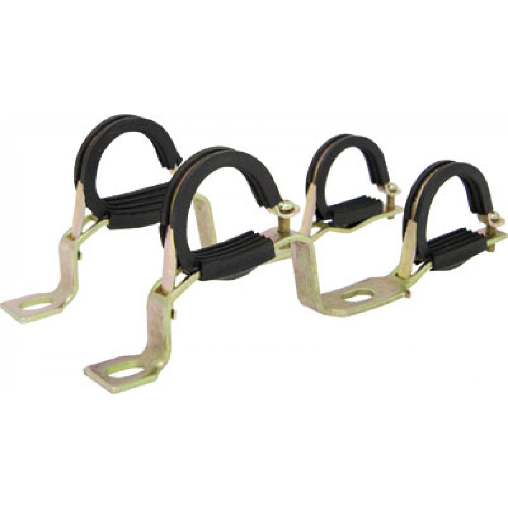 Supports Pour Climatiseur Extérieur - Paire En Acier, Anti-vibration, Charge 35kg, Fabriqué Italie