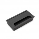 Passe-câbles de table rectangulaire à encastrer Quadrum - noir EMUCA