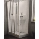 Cabine de douche - Izibox 2-3 coulissants - 120x90 cm Verre transparent LEDA