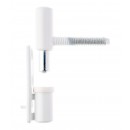 Fiche à visser PVC - nœud plat Ø 13 mm - vis cachées OTLAV