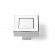 Bouton de meuble carré Arimini -long 34mm -larg 34mm -H 21mm -par 4
