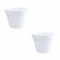 Lot de 2 Pots rond blanc - diamètre 60 cm - 76 litres - Toscane 13614