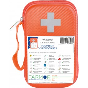 Trousse de secours - accidents type "plombier" - 1/3 personnes FARMOR