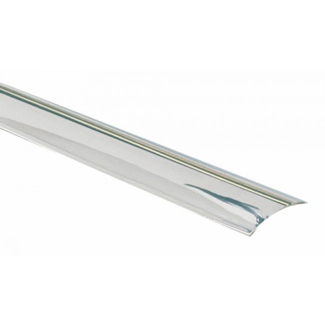 Barre de seuil adhésif - inox brillant 10/10e - largeur 30 mm DINAC