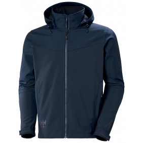 Veste de travail softshell à capuche Oxford - bleu marine HELLY HANSEN