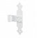 Paumelle té milieu 41PA pour volets aluminium/PVC