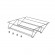 Range-chaussures en acier pour armoire et dressing Quartz - titane