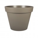 Pot rond taupe - diamètre 60 cm  - 76 litres - Toscane 13614.jpg EDA PLASTIQUES
