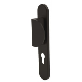 Poignées béquille et à tirage pour porte palières -Arcade -noir - clé I NORMBAU