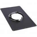 Plaque de propreté inox émail noir - dimensions 300 x 500 mm TEN