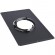 Plaque de propreté inox émail noir - dimensions 300 x 500 mm