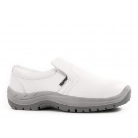 Mocassins de sécurité homme Plutone S2 SRC blanc - en microfibre et PU UNIWORK