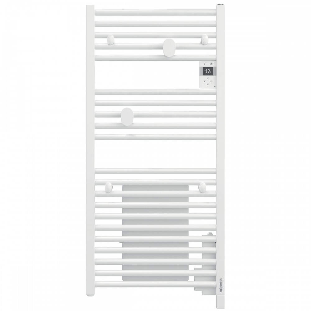 Greened House Electric WiFi Sèche-Serviettes Smart Flat 7 Jours Programmable Timer App Compatibilité (UE) (Noir, 400mm L x 800mm H