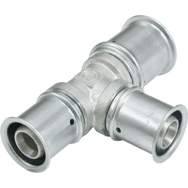 Raccord Té Multicouche à Sertir Ayor Fixoconnect - 32x16x32, Pour Chauffage Et Eau Sanitaire, Joints EPDM, Pression 10 Bar