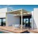 Pergola semi-couverte adossée bois Montpellier 6 x 4 m - PMA00264