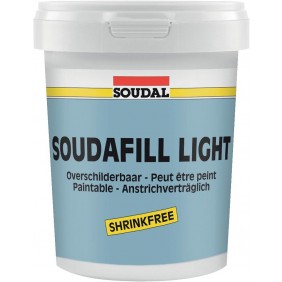 Enduit et mastic de rebouchage Soudafill Light - pot de 900ml SOUDAL