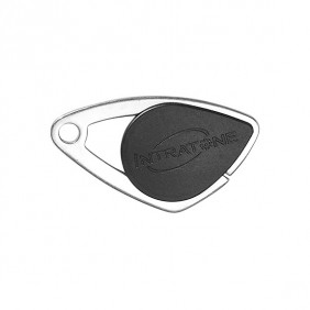 Badge électronique inox noir Mifare pour Intrabox Intratone