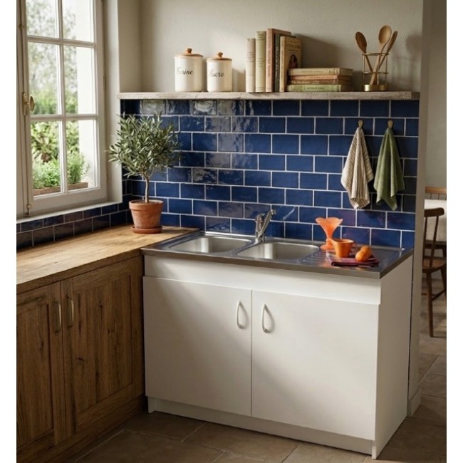 Meuble sous évier SIM NF - 120 x 60 cm - 2 portes Néova - Moyenne.jpeg Néova