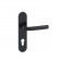 Poignées de porte sur plaques - entraxe 165 mm - noir mat Onyx - Logio