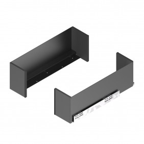 Kit côtés de tiroir + coulisses - hauteur 175 mm - anthracite MENAGE CONFORT