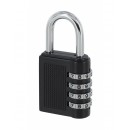 Cadenas alliage à code - COMPACT - noir - avec anse acier nickelé FTH THIRARD