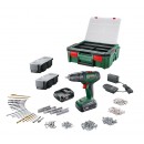 Perceuse visseuse UniversalDrill 18V + 2x1,5Ah + 241 accessoires + SystemBox - 06039D4003 BOSCH
