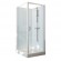 Cabine de douche 70x70 cm Iziglass 2 - accès de face porte pivotante