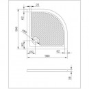 Receveur à poser - Pure - Acrylique blanc  - 1:4 de cercle 90x90cm4.jpg AURLANE