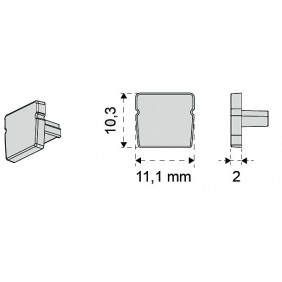 Kit de 6 embouts latéraux pour profilés Lite Track L&S LIGHT