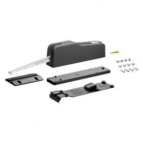 Kit ferrure WingLine S - Pull to Move Silent - finition gris HETTICH