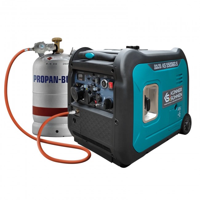 Groupe électrogène Inverter à essence:gaz - 5,5 kW - 230V - KS 5500iEG S - Bricozor.jpeg KONNER & SOHNEN