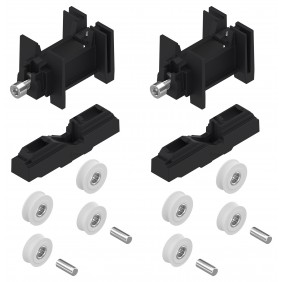 Chariots doubles pour rénovation de coulissant aluminium - charge 180 kg LA CROISÉE DS