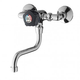 Mitigeur monocommande temporisé pour lavabo mural - Presto 35808 PRESTO