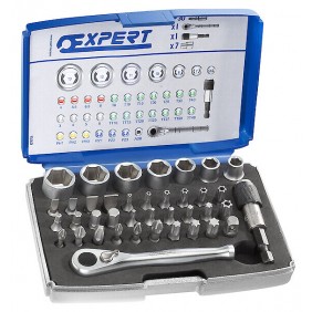 Coffret embouts et douilles 1/4" + accessoires 39 pièces Expert- - E131705 EXPERT BY FACOM