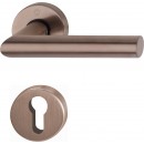 Poignées de porte sur rosaces Amsterdam C7 - laiton cuivré satiné HOPPE