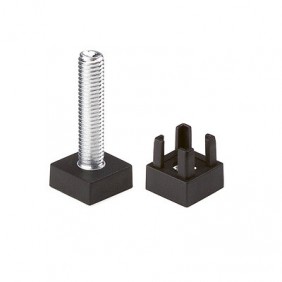 Pied de meuble réglable avec filetage enfichable pour profilé Cadro HETTICH