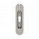 Poignée cuvette ovale - pour porte à galandage - série Z1702 - nickel satiné