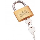 Cadenas en laiton massif - série CAD - livré avec 2 clés SAM OUTILLAGE