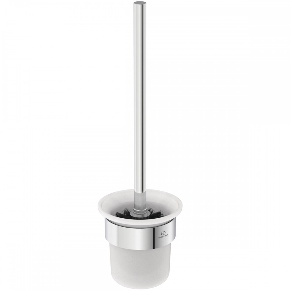 Ideal Standard IOM Square - Brosse WC avec support, chrome E2195AA