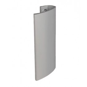 Poignée de tirage incurvée pour portail - aluminium finition gris 7016 TIRARD