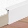 Plinthe murale de recouvrement en PVC à coller - 2500 x 114 mm - blanc