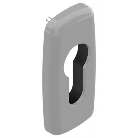 Rosace étroites clé I - aluminium gris RAL 9006 - Chrystal LA CROISÉE DS