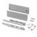 Tiroir extérieur Vertex 3D aluminium - hauteur 178 mm - charge 40 kg