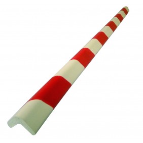 Protection d'angle en mousse - coloris rouge / blanc - 75 x 3 x 3 cm VISO